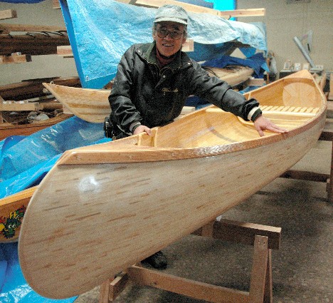 Canoe made from disposable chopsticks ~ Pink Tentacle