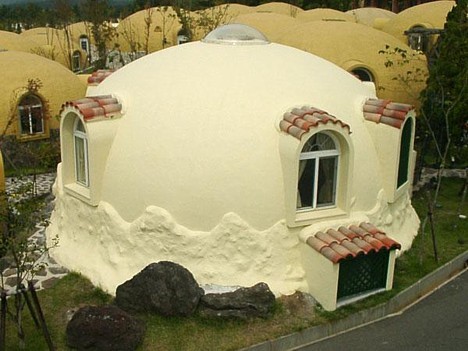 Styrofoam dome house -- 