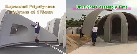 Styrofoam dome house -- 