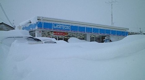 Lawson buried in snow --- 