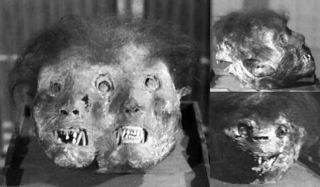 Triple-faced demon mummy -- 