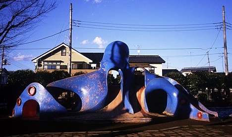 Giant octopus playground equipment -- 