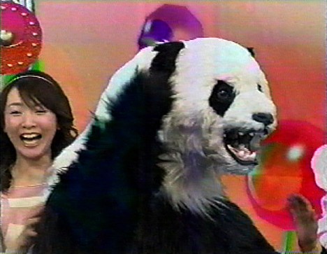 Animatronic panda suit