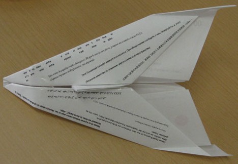 Oriplane, origami space shuttle -- 